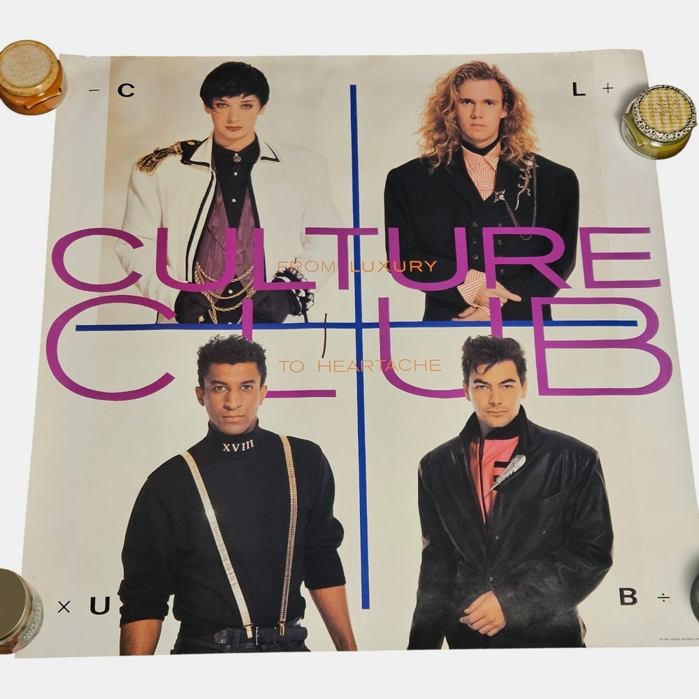 Culture Club From Luxury To Heartache 36x36 Promo Poster Large Display VTG 1986